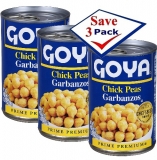 Goya Chick Peas 15.5 oz Pack of 3